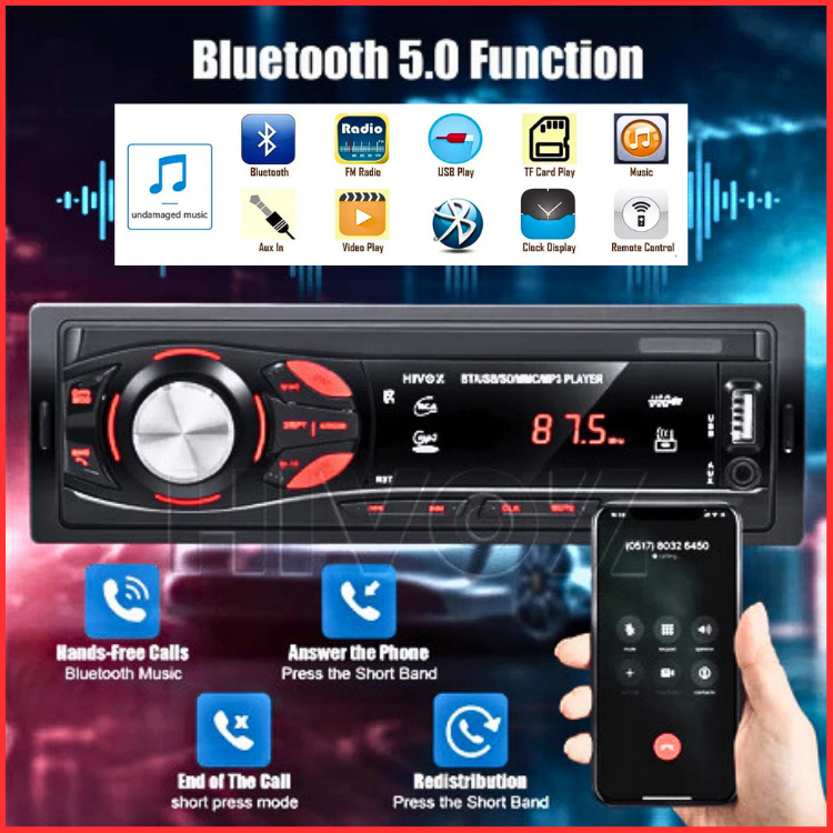 START Taffware Tape Mobil Audio full bas multifungsi MP3 Player Bluetooth 5.0 60W Remote MP3-S211L