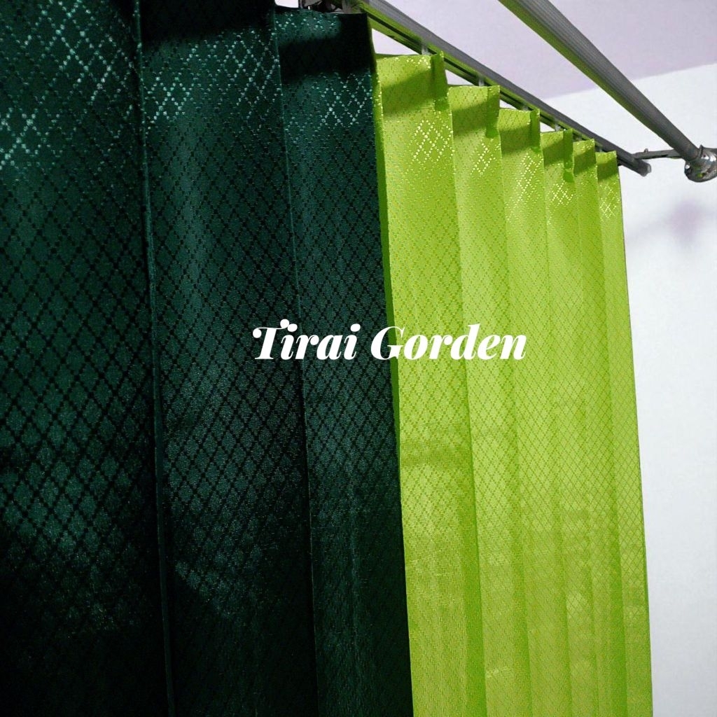 Gorden Jendela Pintu Murah 1set Roda Kawat s Bahan Polister ukuran 1 - 2 Meter