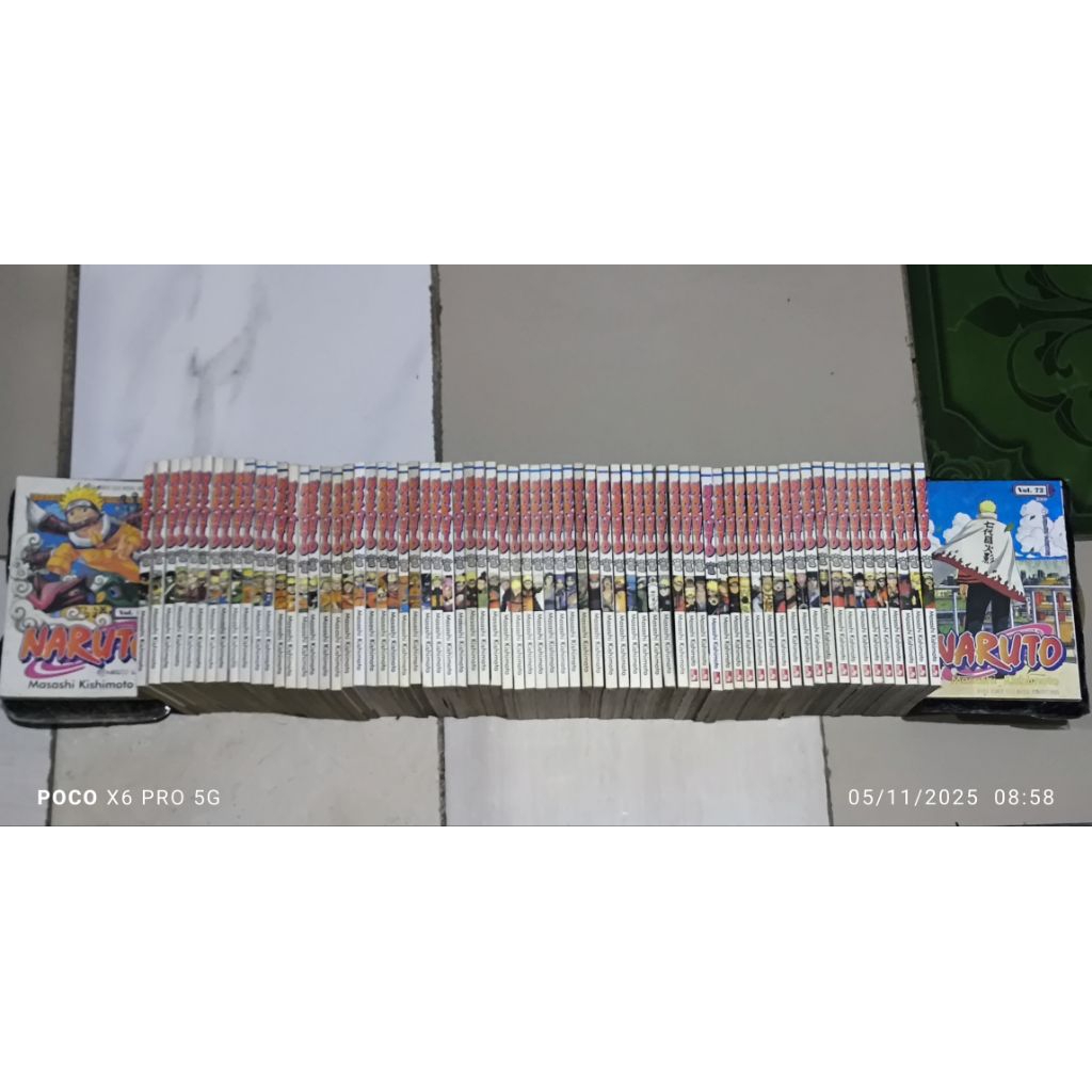 KOMIK NARUTO FULSET VOL 1-72 VOL (72 KOMIK) SECOND ORIGINAL
