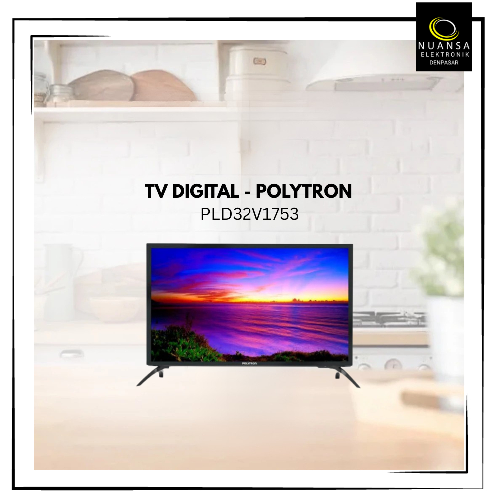 TV POLYTRON 32 inch HD LED TV PLD32V1753 DIGITAL TV - Nuansa Elektronik Denpasar