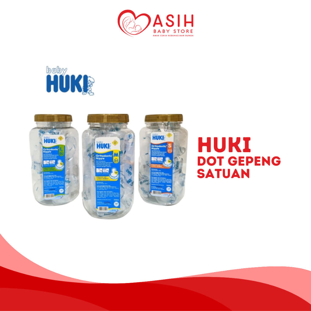 HUKI Dot Silicone Orthodontic Satuan - Huki Dot Gepeng - Dot Bayi Huki