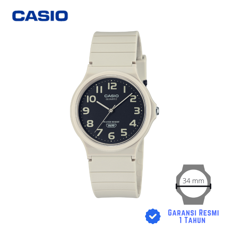 JAM TANGAN CASIO MQ-24UC-8B CREAM - MQ 24UC 8BDF Strap Karet