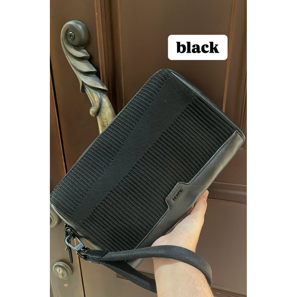 Pedro Clutch/Dompet/Tas Tangan Pria - Hitam & Navy (100% Original)