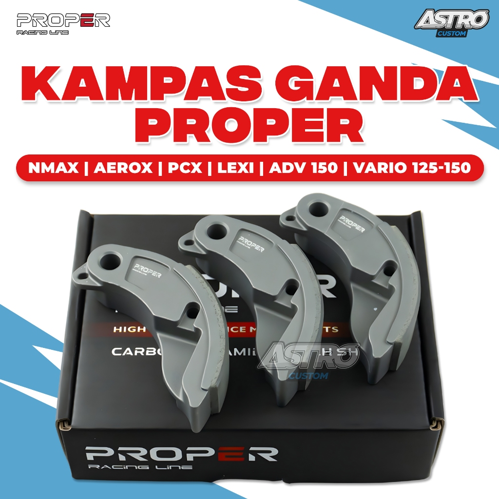 Kampas Ganda Proper Nmax Vario 125 Vario 150 160 PCX ADV Aerox Lexi Mio M3 Mio Z Freego Fino 125