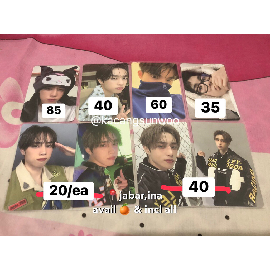 PHOTOCARD OFFICIAL SUNWOO Q CHANGMIN THE BOYZ BELLA MAGAZINE MEDIHEAL KUROMI SG25