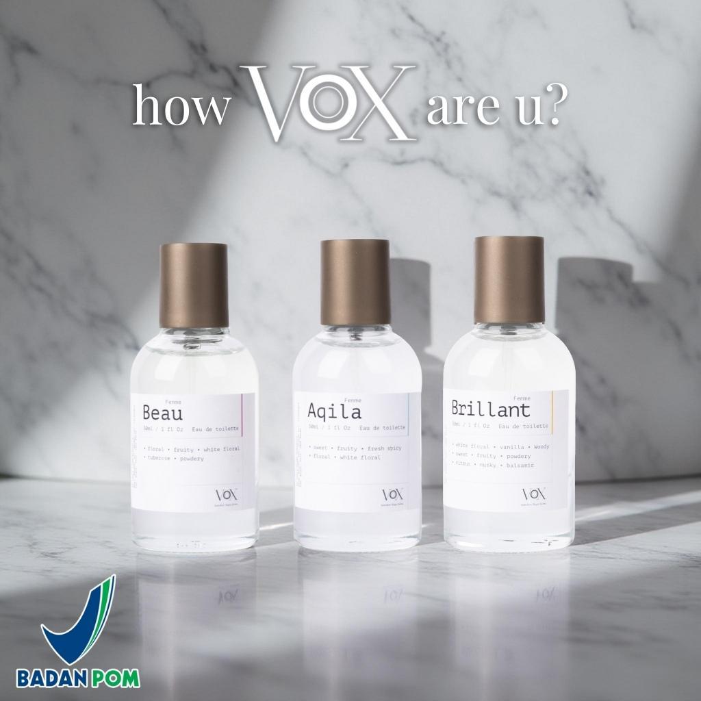 VOX Perfume for Women - Bundle 3 (Beau, Aqila, Brillant) - EDT 30ml BPOM