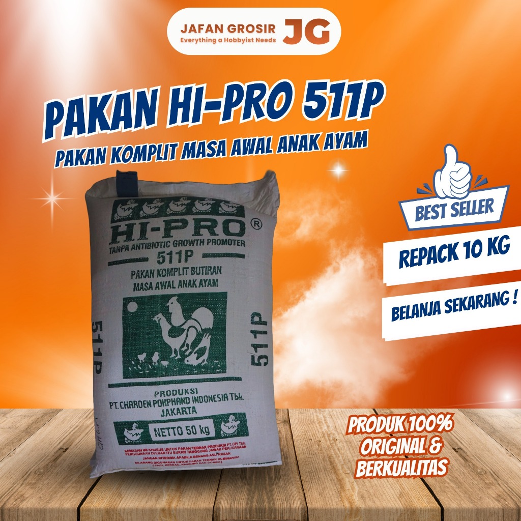 511 P Pakan Ayam Pedaging Pur Ayam Bebek Ayam Kampung dikemas 10 Kg