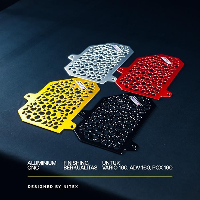 Nitex Cover Radiator Alumunium Cnc Honda Vario 160 Adv 160 Pcx 160