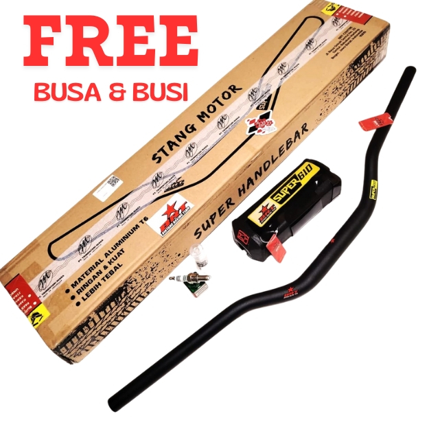 STANG HANDLE BAR BRT STANG FATBAR LOW 6mm 6 mm UNIVERSAL MOTOR BEBEK MATIC TRAIL CROSS