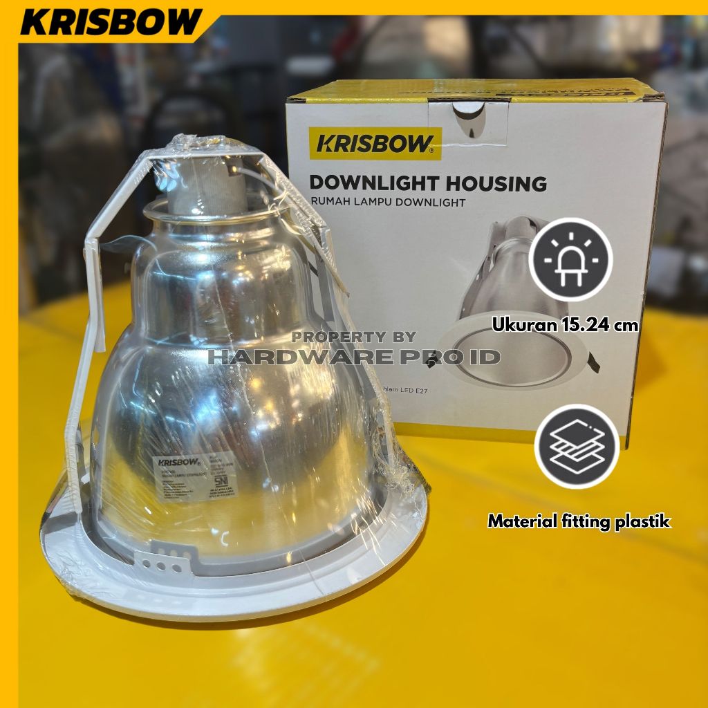 Krisbow Housing Lampu Downlight 1xe27 Krisbow Housing Lampu Downlight Lampu Sorot Ceiling Light Pera