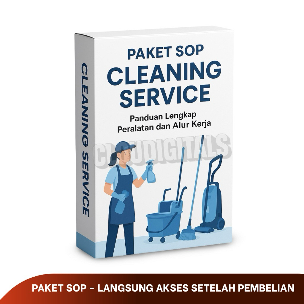 PAKET SOP CLEANING SERVICE: Program SOP Departemen Jasa Usaha Bisnis Kebersihan - Alur Kerja Lengkap