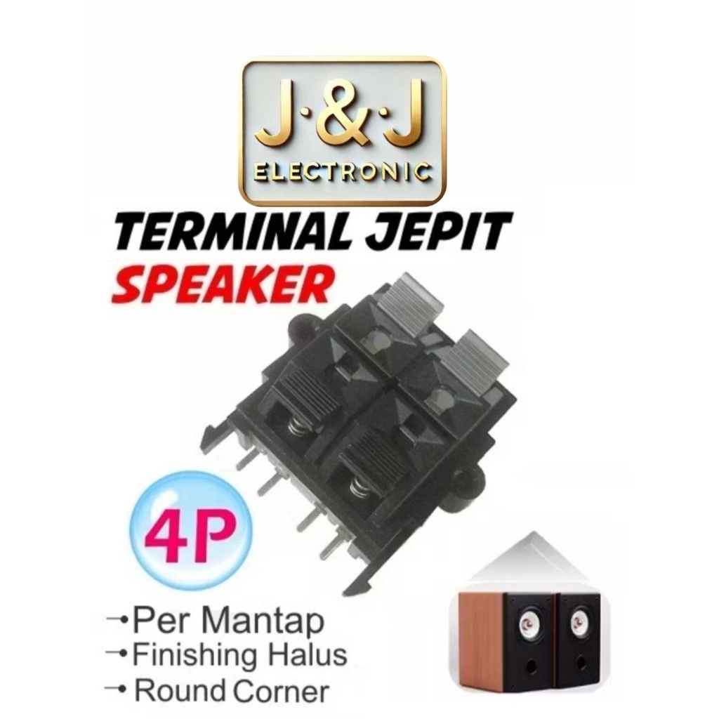 TERMINAL SPEAKER SPIKER STEREO 4Pin , TERMINAL SPEAKER JEPIT 4Pin , Terminal Speaker 4Pin jepit kota