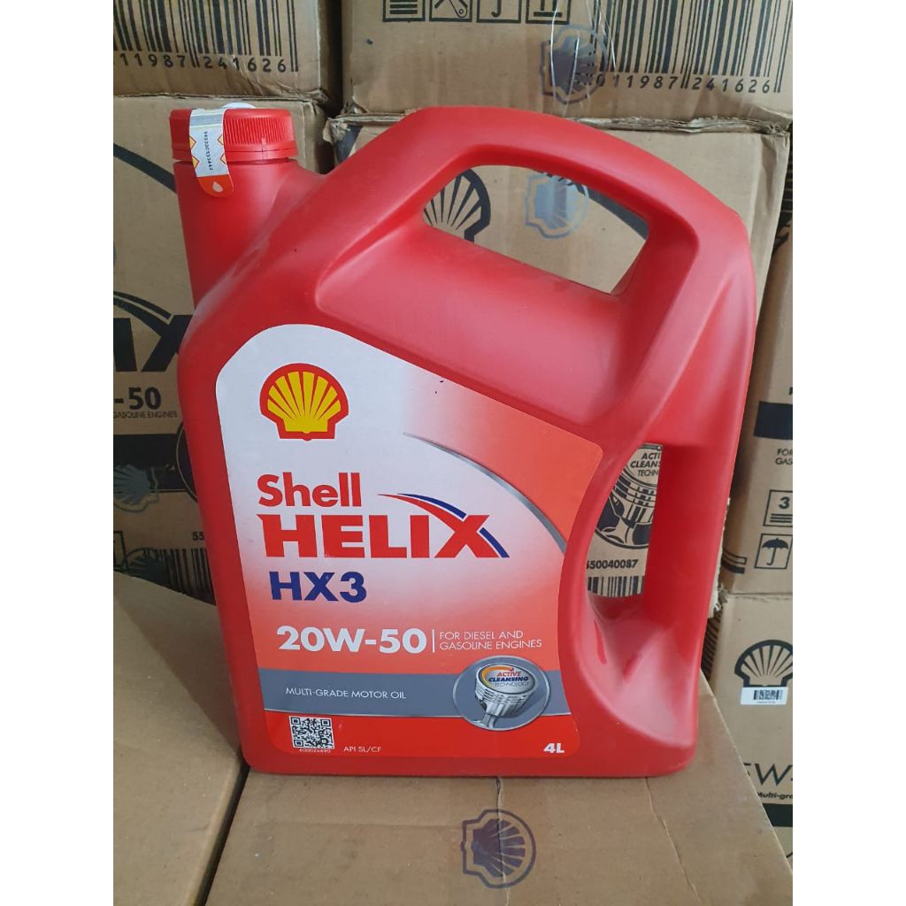 Oli Mesin Mobil SHELL HELIX HX3 4 LITER 20W-50