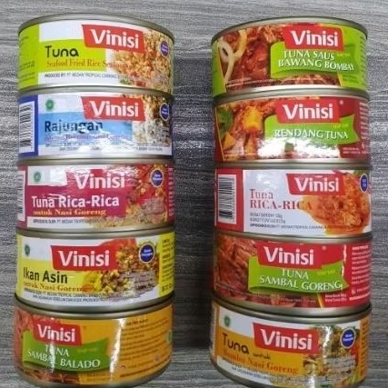 Vinisi Bumbu Nasi Goreng 120gr Varian Tuna Nasi Goreng / Tuna Sambal Goreng / Tuna Rica Rica / Renda