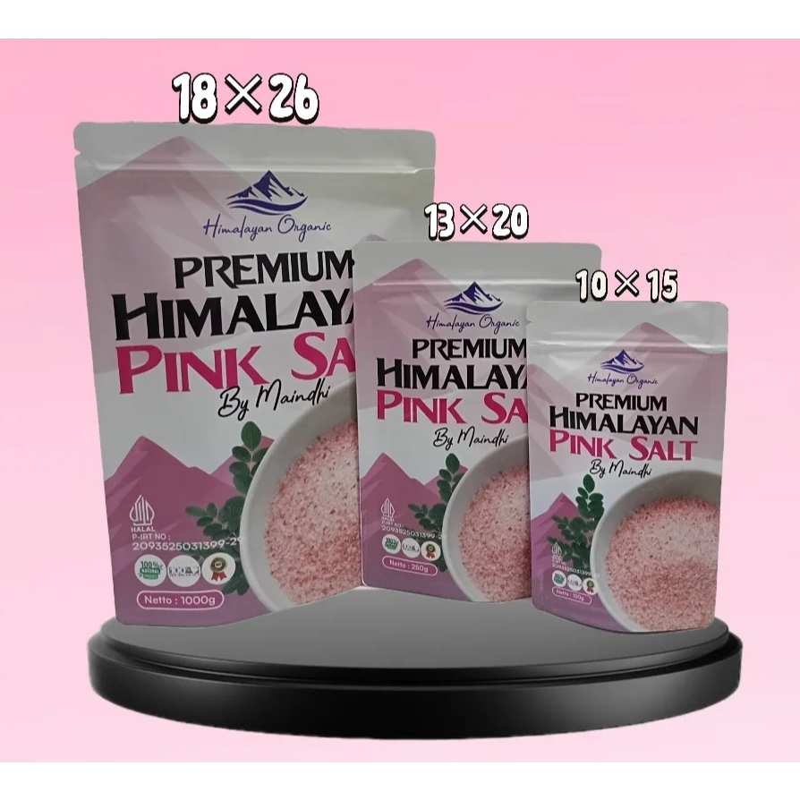 JASA CETAK KEMASAN STANDING POUCH PREMIUM, HARGA UMKM, 500PCS, 2 DESIGN