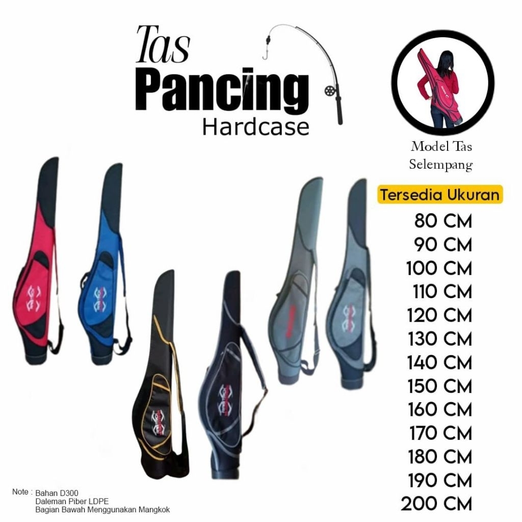 TAS PANCING UNTUK JORAN DAN REEL LENGKAP UKURANNYA