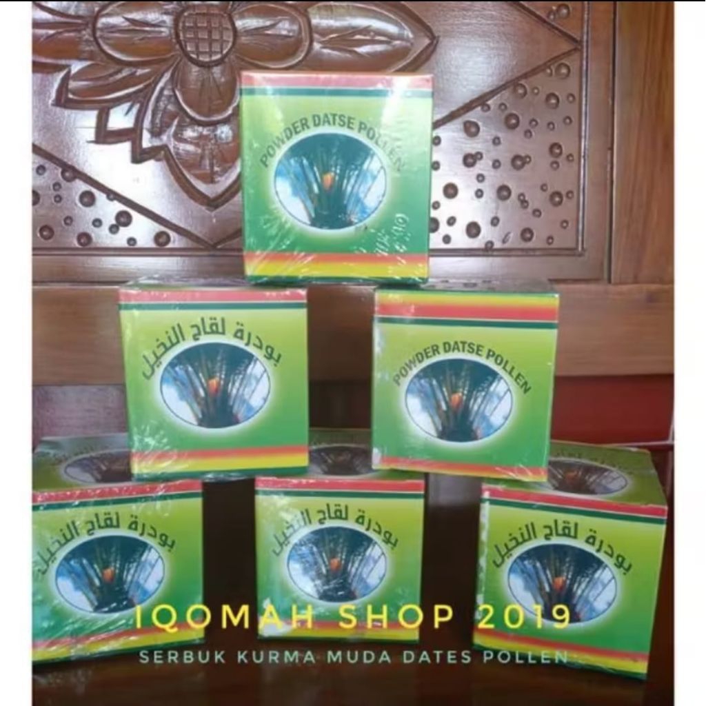[Iqomah Shop] Serbuk kurma muda dates pollen ori saudi bukan lolllen