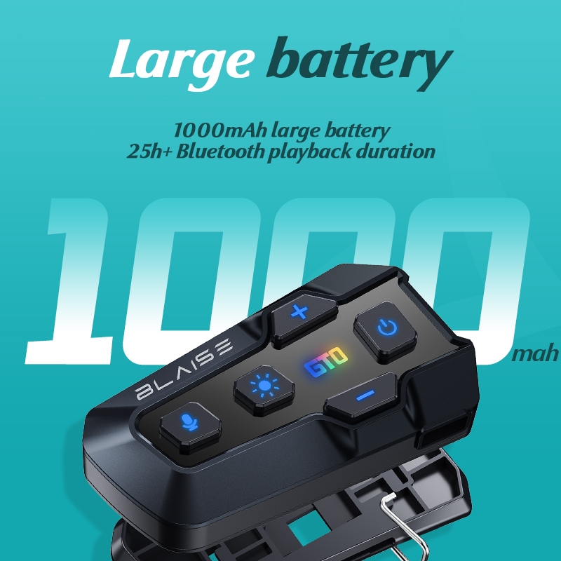 BLAISE GT0 Headset Helm Bluetooth Headset Mic Hard Mic dan Soft Mic Headset Bluetooth Helm Motor