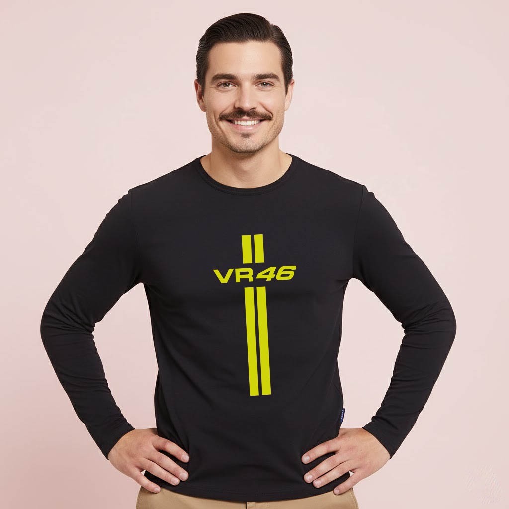 Kaos Lengan Panjang VR46 Racing team MotoGP Cotton Combad Premium T-SHIRT