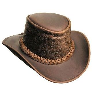 ARIEM Topi Koboi Kulit Sapi Asli Premium/ Topi Koboi Aksesoris Bergaya Western