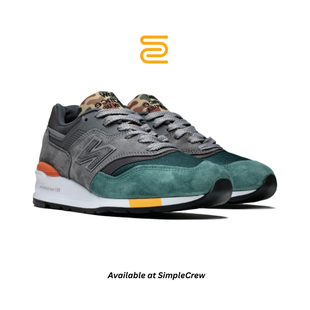 Simple Crew - Sepatu NB 997s Duck Grey Camo Authentic Sneakers