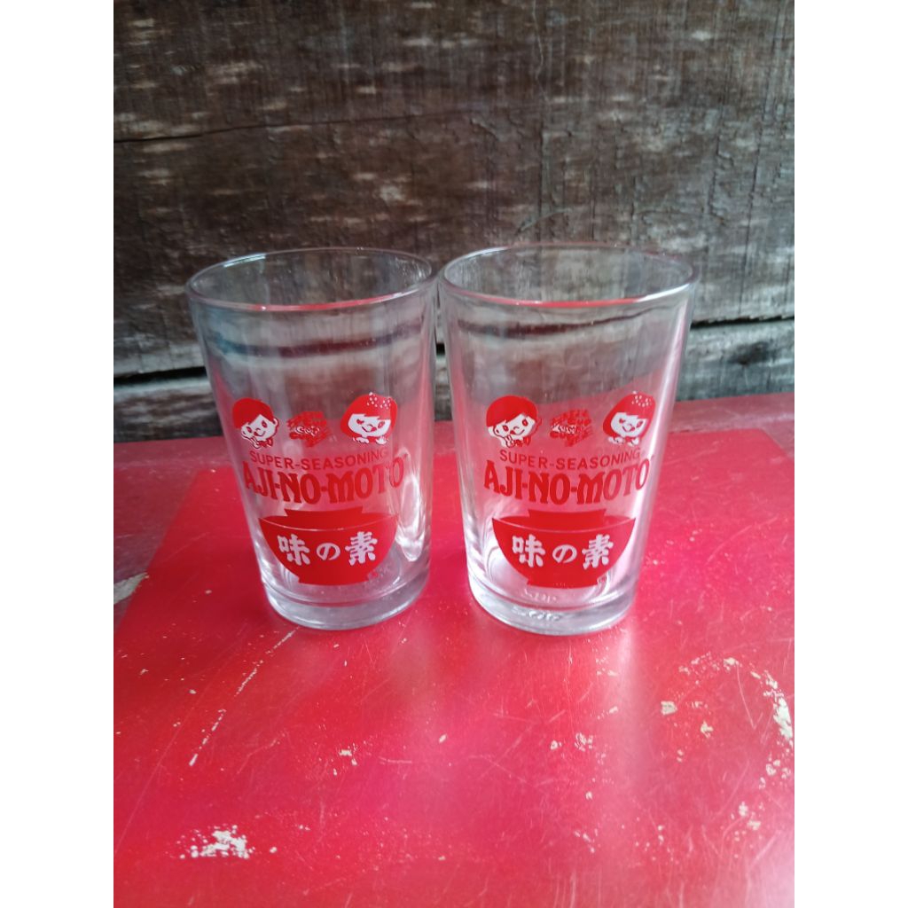 Gelas iklan 65 jadul antik kuno lawas vintage display mati