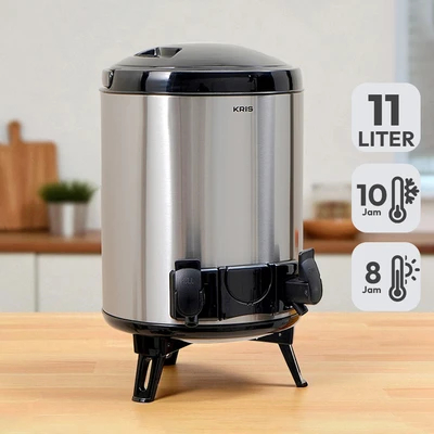 Kris Termos Air Milk Tea Dispenser Minuman Vacuum Flask Stainless Steel