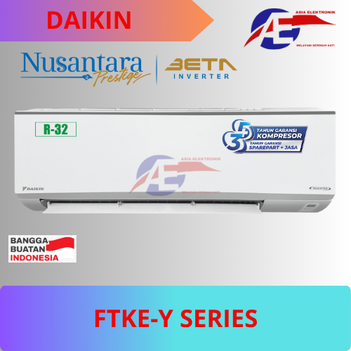 AC Daikin FTKE 25YV | Daikin Nusantara | Daikin Inverter 1 PK | Beta Inverter