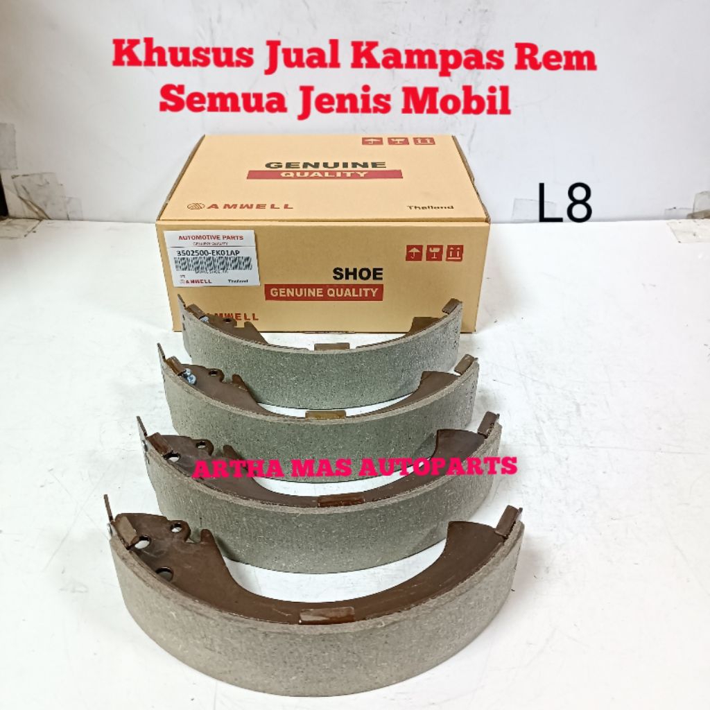 KAMPAS REM BELAKANG DFSK SUPERCAB BRAKE SHOE DFSK SUPERCAB
