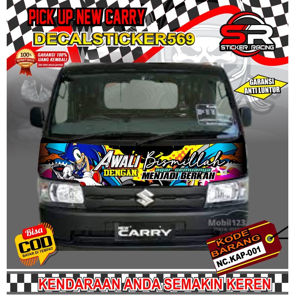 STIKER KAP DEPAN NEW CARRY MOBIL PICK UP DECAL PRINTING