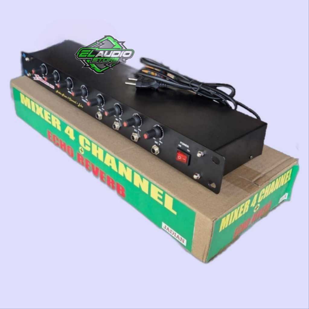 Tone Control Mixer 4 Channel + Echo Reverb Nyess