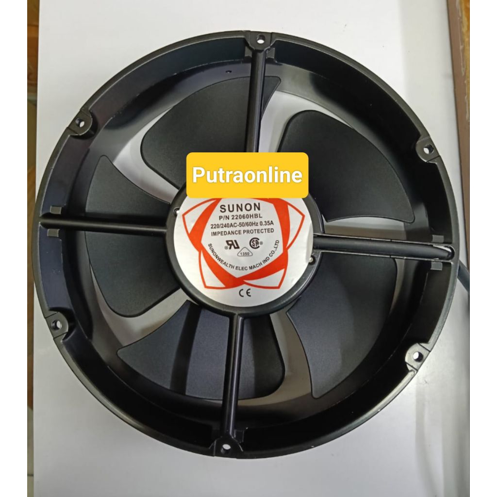 FAN AC 22CM SUNON AC 220V/240V Ball Bearing - Fan Sunon 22 x 22 cm AC 220V/240V Ball Bearing