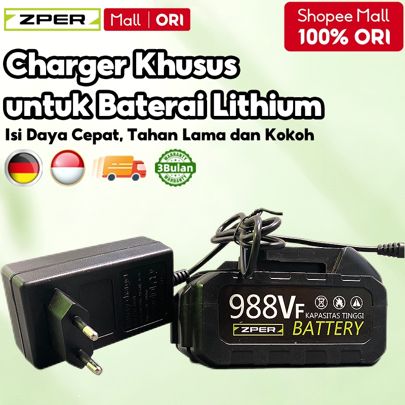 ZPER Charger Makita Lithium Bor Baterai 12V/16.8V/98VF/988VF/9888VF Cordless Kompatibel dengan produ