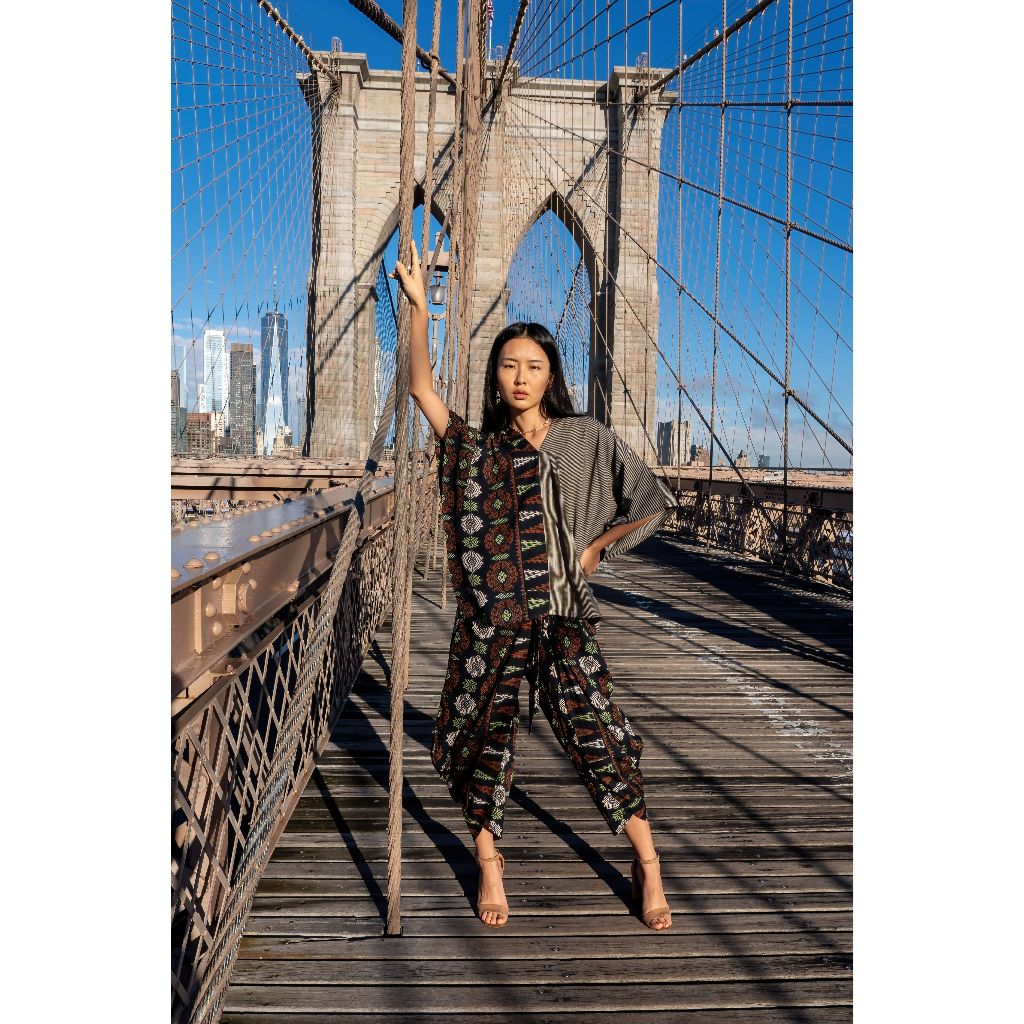 Cap Bali Setelan Batik Blouse Gampang Motif Lombok