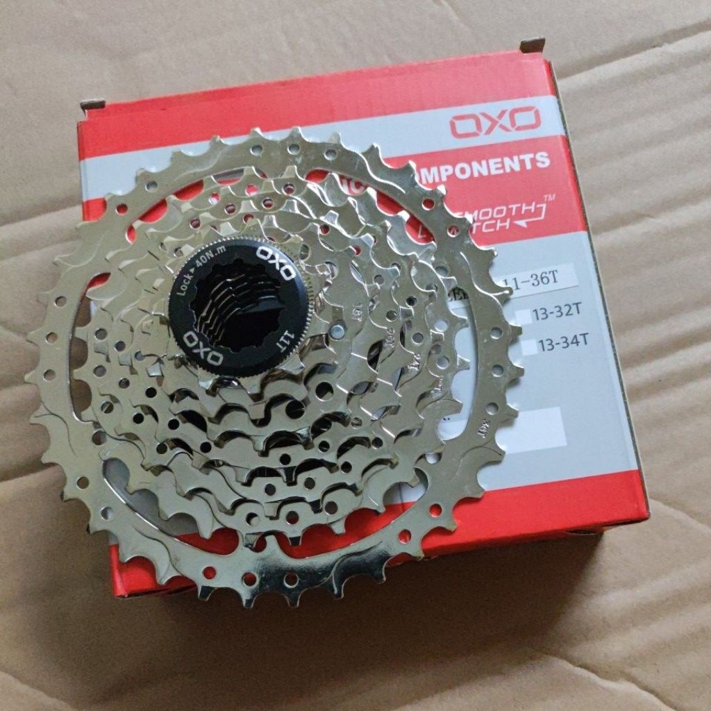 sprocket oxo 7 speed 11-36t cassette gear belakang sepeda commuter bike federal mtb slup