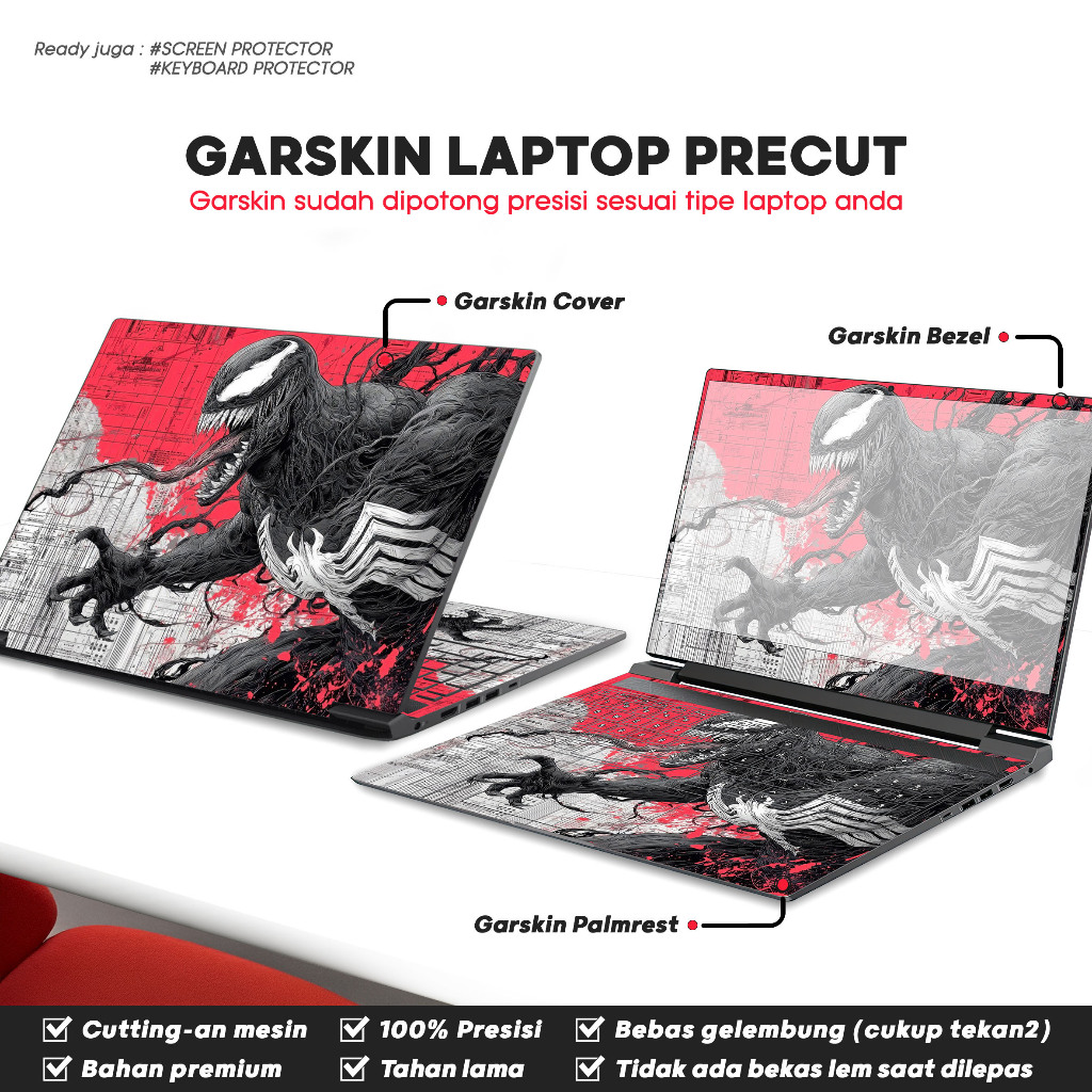 Precut Garskin Sticker Laptop Skin Perfect Fit Kompatibel dengan HP Omen 16-ap ap0169ax ap0176ax ap0