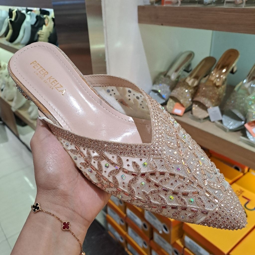 sepatu bustong wanita pesta peter keiza 3 cm