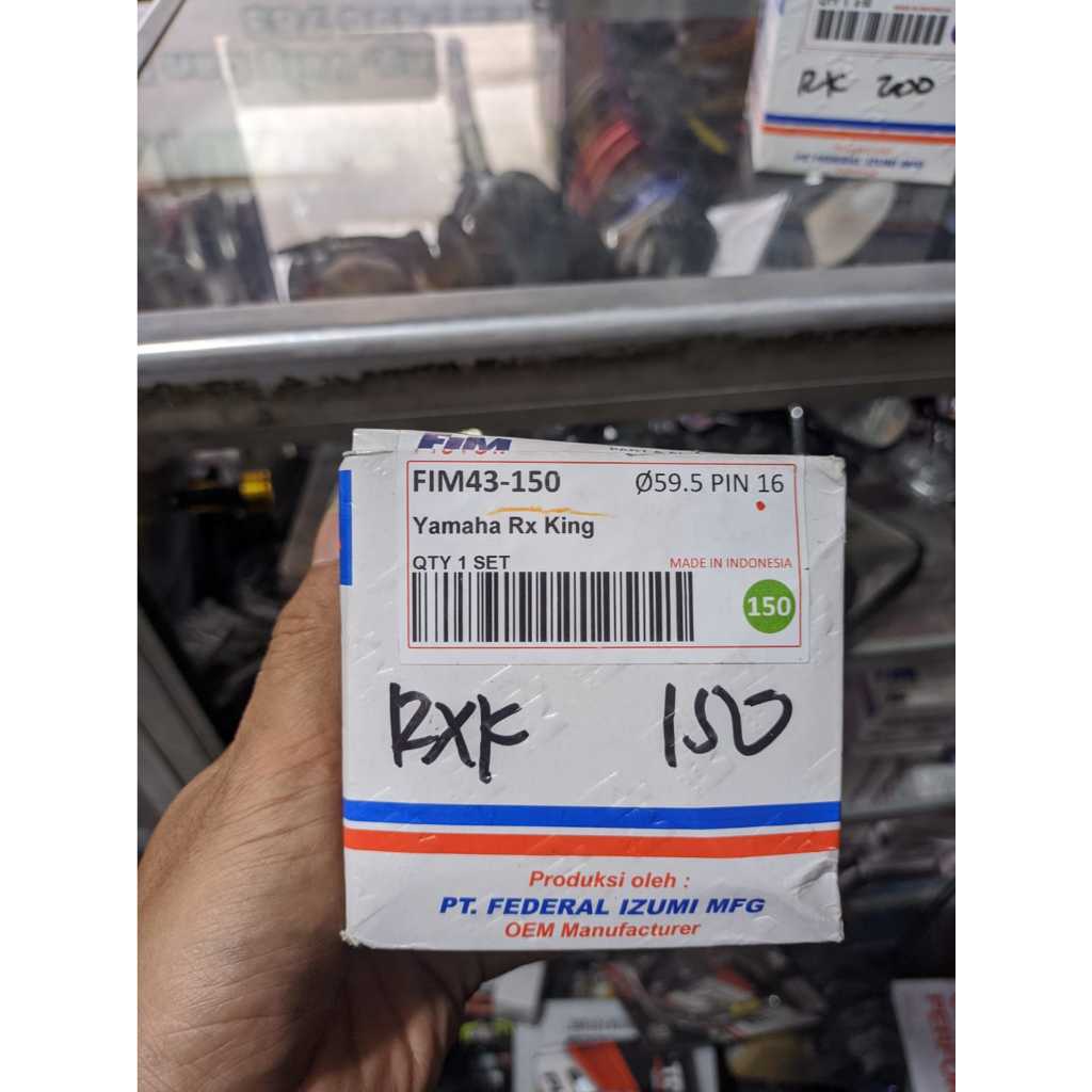 PISTON FIM RACING OS 150 RX KING RXKING ORIGINAL SET RING PISTON CLIP