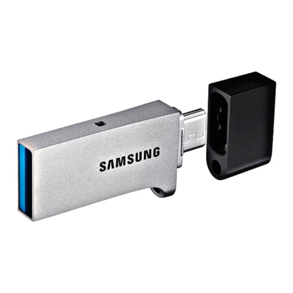 Flashdisk Samsung 32 GB Original Flash Drive Duo OTG Micro Usb No Pack Bekas Normal Layak Pakai Cuci