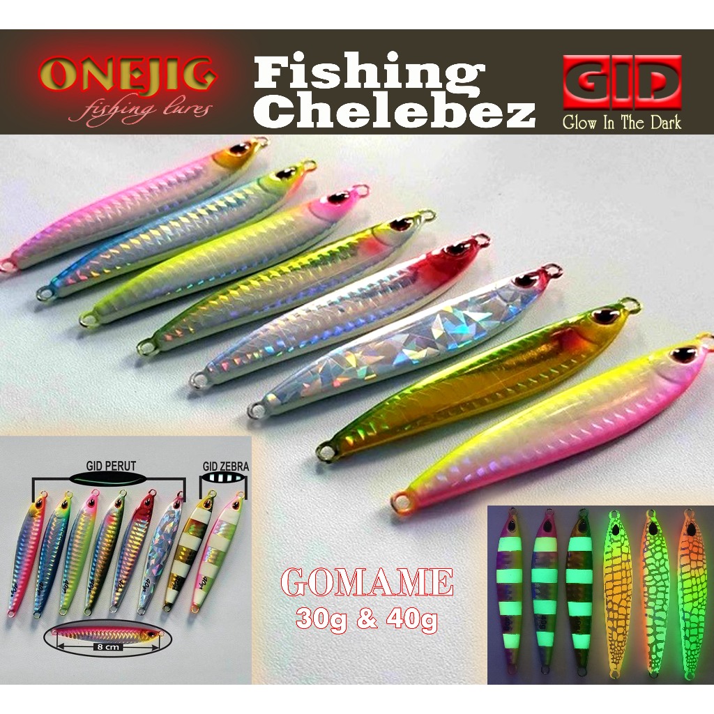 Metal Jig 40 gram Model Gomame Tipe S Handmade Killer