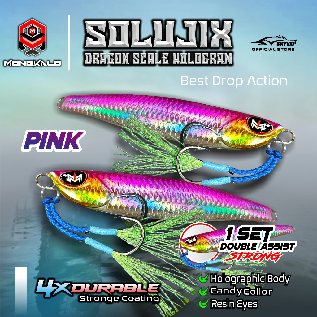 Mongkalo Solujix Sisik-Kecil noGID noMotif Candy 10 Pink