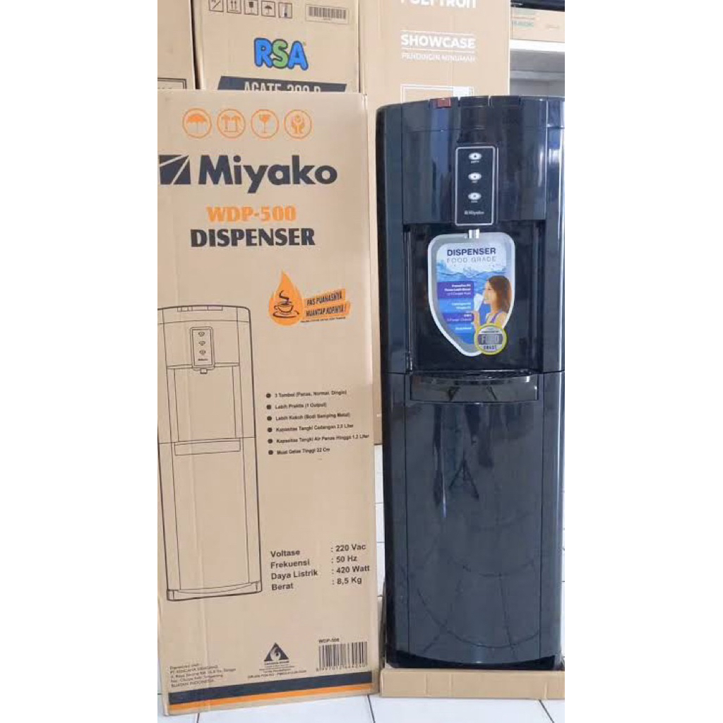 New Smart Water Dispenser MIYAKO Galon Bawah 3 Kran Low Watt (Panas,Normal&Dingin) *Medan*
