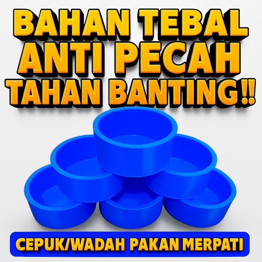 TEMPAT MAKAN MERPATI  FIBER  CEPUK PAKAN BURUNG TEMPAT PAKAN MINUM BAHAN FIBER TEMPAT PAKAN MERPATI 