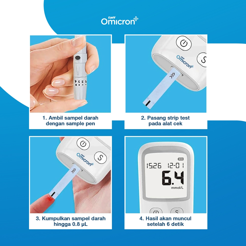 Alat Tes Kadar Gula Darah Set Lengkap