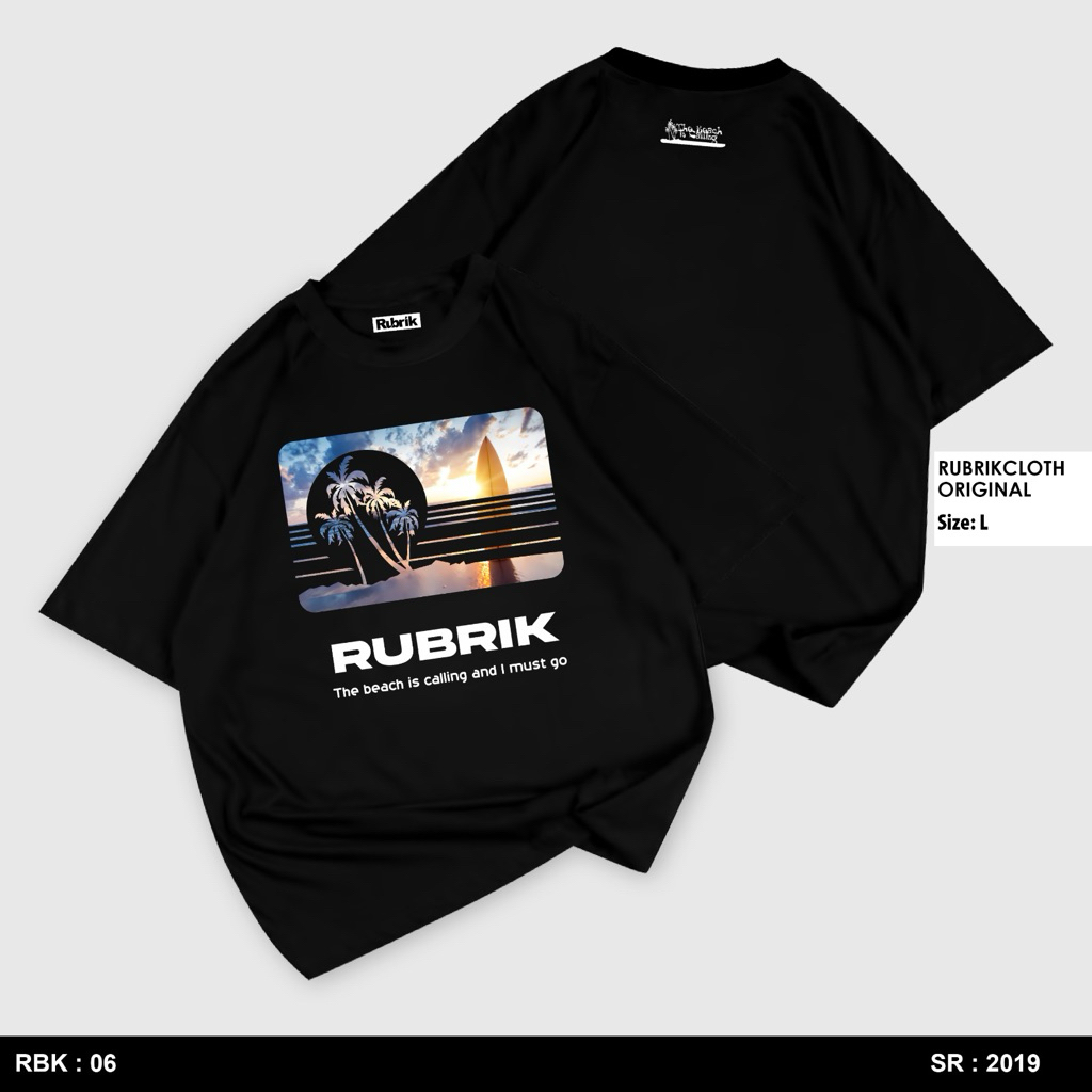 RUBRIK - Kaos Distro Premium / Baju Kaos Distro Pria Wanita / T Shirt Distro 100% Cotton 24s Unisex-