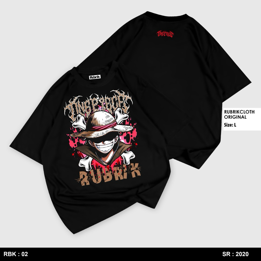 RUBRIK - Kaos Distro Premium / Baju Kaos Distro Pria Wanita / T Shirt Distro 100% Cotton 24s Unisex-