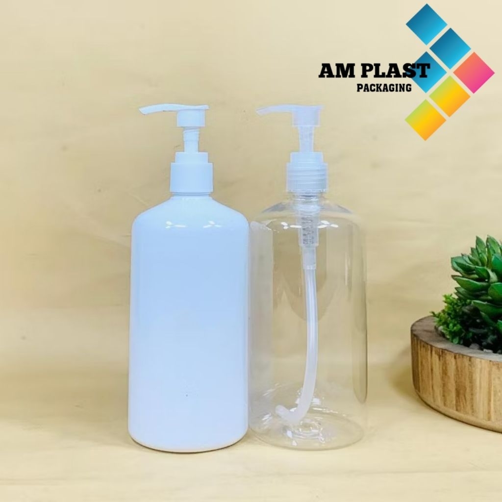 Botol pump 500ml Hs Plastik/Botol sabun cair aestetich