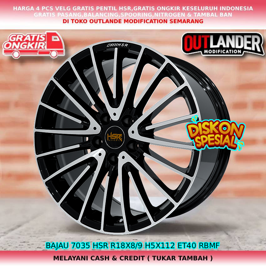 Velg racing mobil Audi| Volkswagen| mercy| GLory 580| dll velg hsr bajau R18