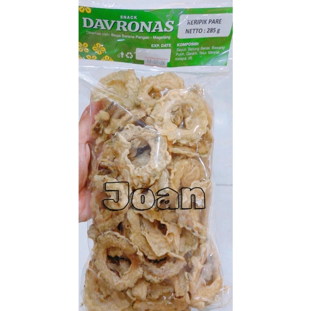 KERIPIK PARE 285Gr Davronas / Camilan & Oleh Oleh Khas Magelang Jogja Solo
