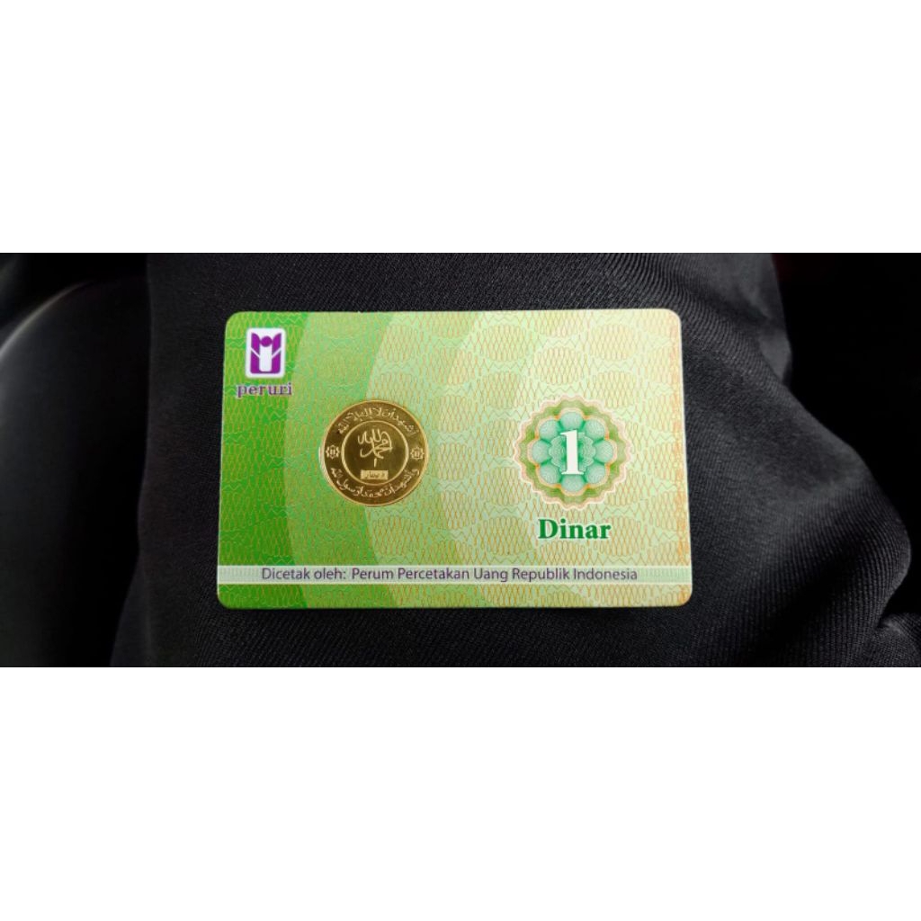 koin emas 1 dinar peruri 4,25gr kadar 22.karat original